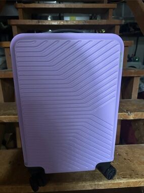 Purple Hard-Shell Carry-On Travel Bag